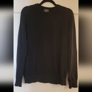 H&M Black Crewneck Sweater Classic Knit